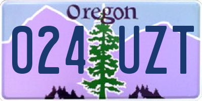 OR license plate 024UZT
