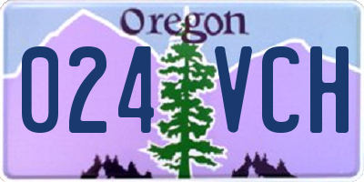 OR license plate 024VCH