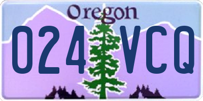 OR license plate 024VCQ