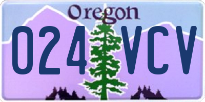 OR license plate 024VCV