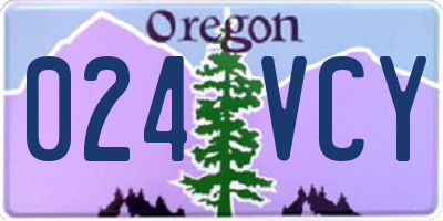 OR license plate 024VCY