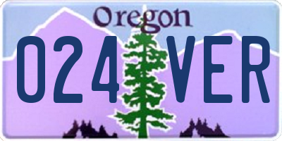 OR license plate 024VER
