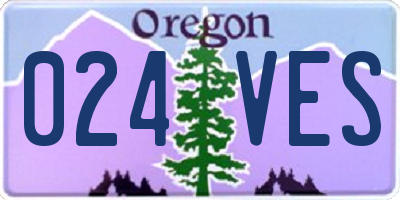 OR license plate 024VES
