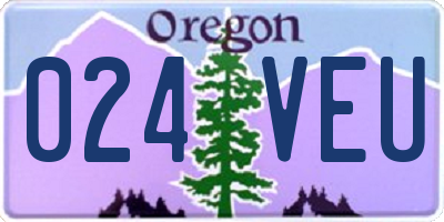 OR license plate 024VEU