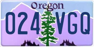 OR license plate 024VGQ