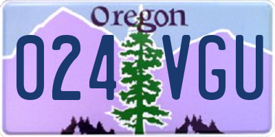 OR license plate 024VGU