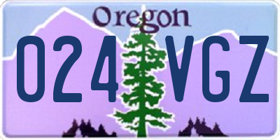 OR license plate 024VGZ
