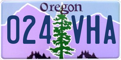 OR license plate 024VHA