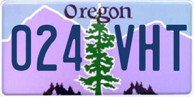 OR license plate 024VHT