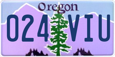 OR license plate 024VIU