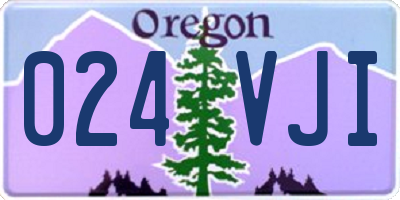 OR license plate 024VJI