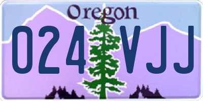 OR license plate 024VJJ