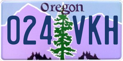 OR license plate 024VKH