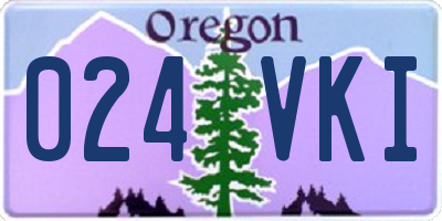 OR license plate 024VKI