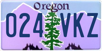 OR license plate 024VKZ