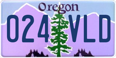 OR license plate 024VLD