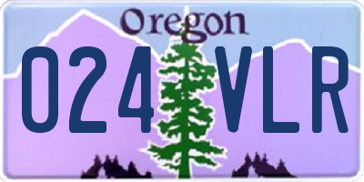 OR license plate 024VLR