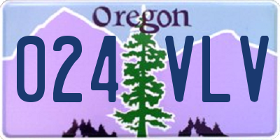 OR license plate 024VLV