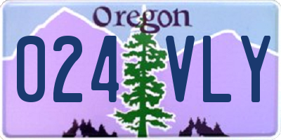 OR license plate 024VLY