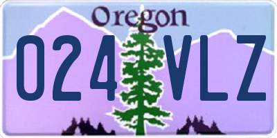 OR license plate 024VLZ