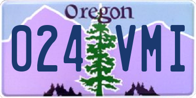 OR license plate 024VMI