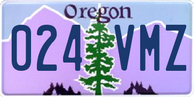 OR license plate 024VMZ