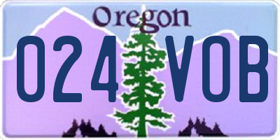 OR license plate 024VOB