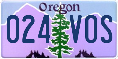 OR license plate 024VOS