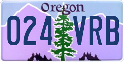 OR license plate 024VRB