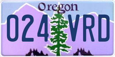 OR license plate 024VRD