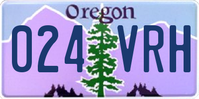 OR license plate 024VRH
