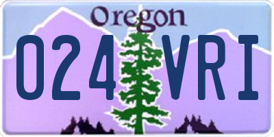 OR license plate 024VRI