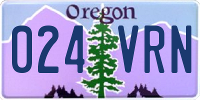 OR license plate 024VRN
