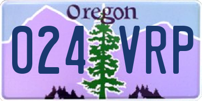 OR license plate 024VRP