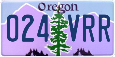 OR license plate 024VRR