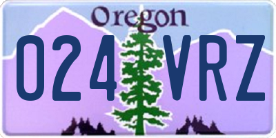 OR license plate 024VRZ