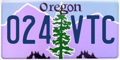 OR license plate 024VTC
