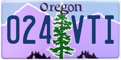 OR license plate 024VTI