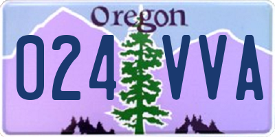 OR license plate 024VVA