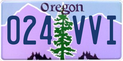 OR license plate 024VVI