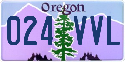 OR license plate 024VVL