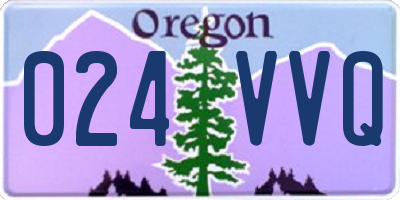 OR license plate 024VVQ