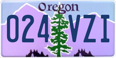 OR license plate 024VZI