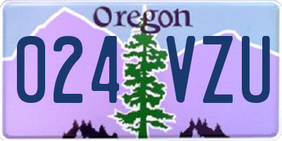 OR license plate 024VZU