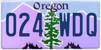 OR license plate 024WDQ