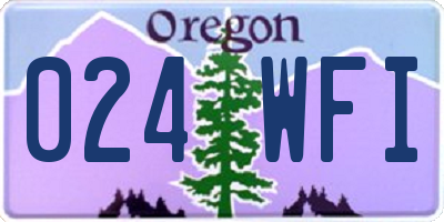 OR license plate 024WFI
