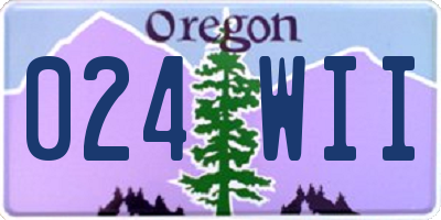 OR license plate 024WII