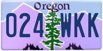 OR license plate 024WKK