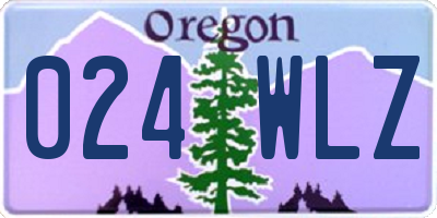 OR license plate 024WLZ