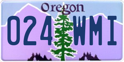 OR license plate 024WMI